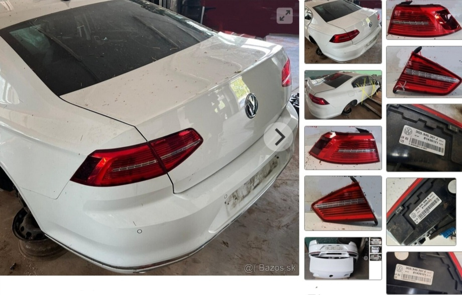 predám ZADNÉ SVETLO Volkswagen Passat B8 2.0 TDi 2019 ZADNÝ - 2