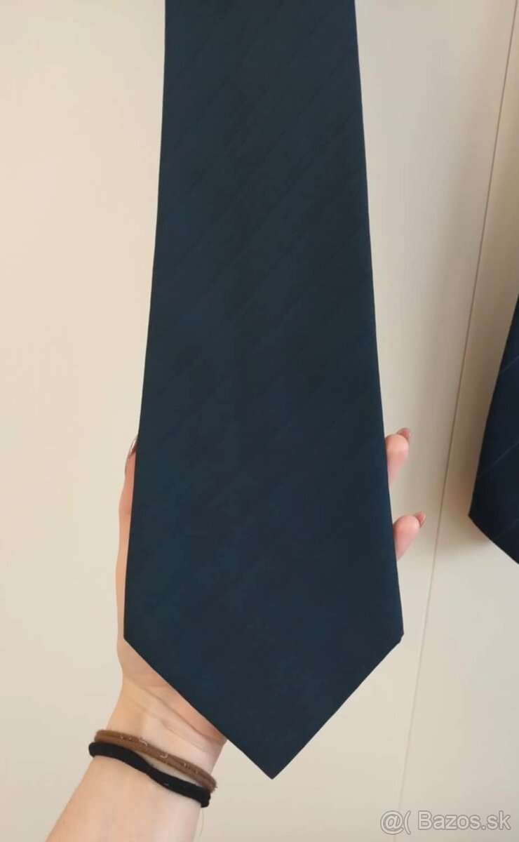 Set 2x pánska kravata modrej farby - 2