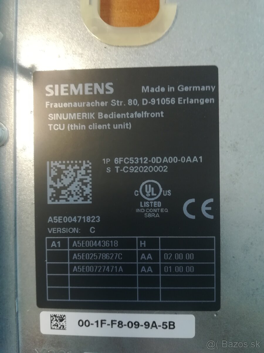 NOVÝSiemens 6FC5312-0DA00-0AA1 Sinumerik Operator Panel TCU - 2