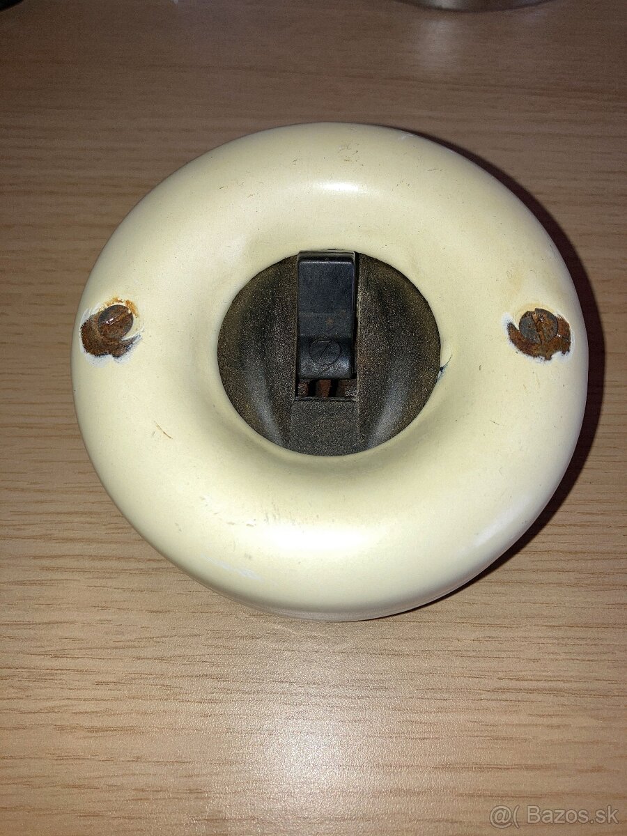 Retro smaltovaný vypínač - 2