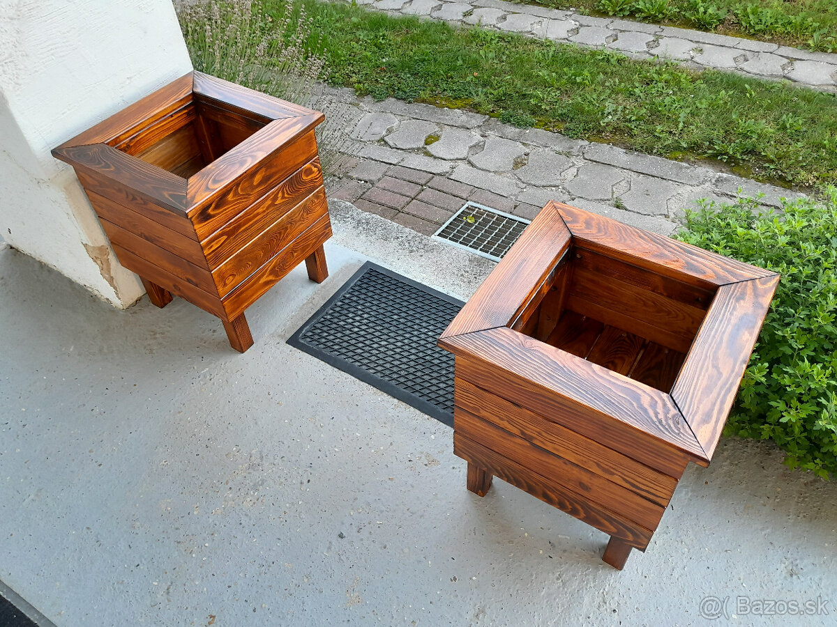 Drevené kvetináče 45x45x52cm - 2