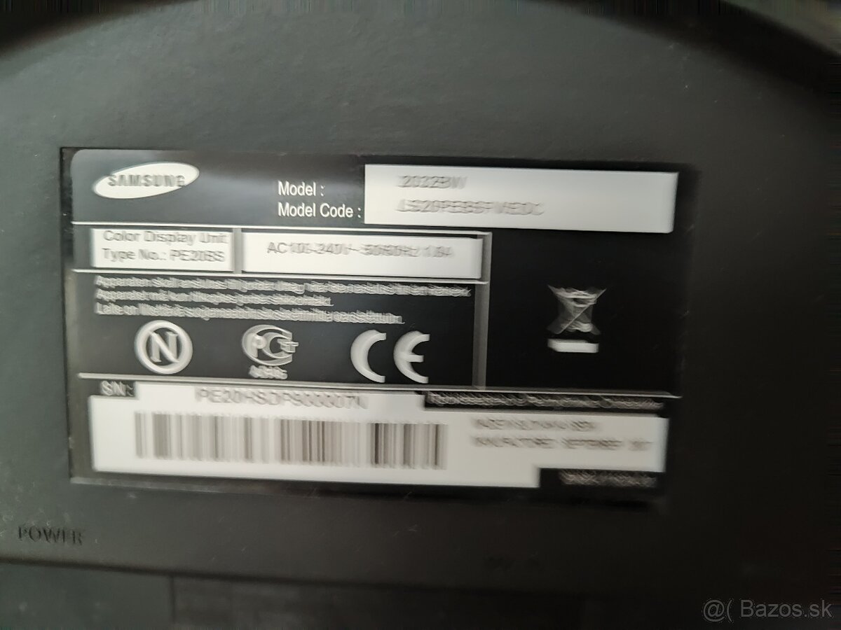 Samsung 2032BW - 2
