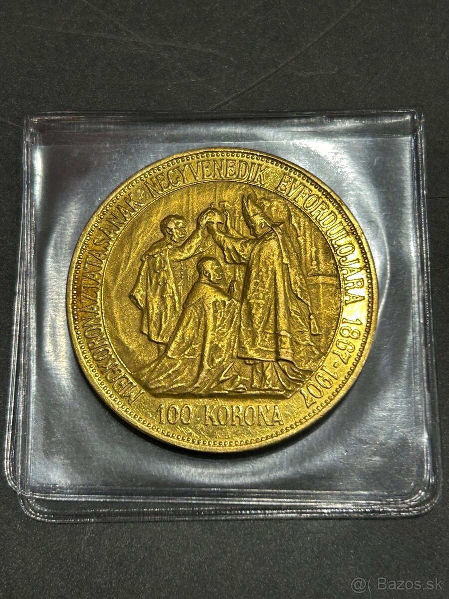 Zlata 100 Koruna 1907 KB - 2