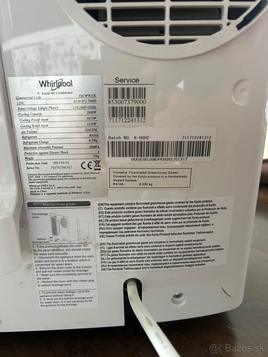 Mobilná klimatizácia Whirlpool - 2