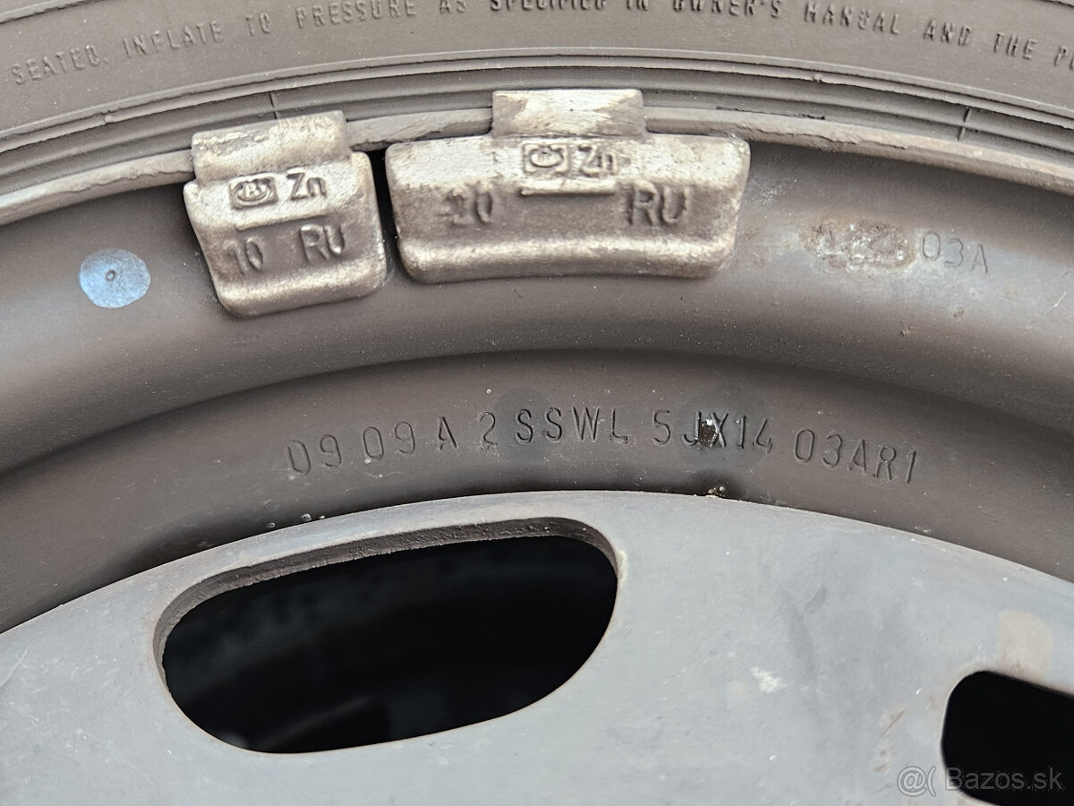 4 ks plechových diskov R14 - 2