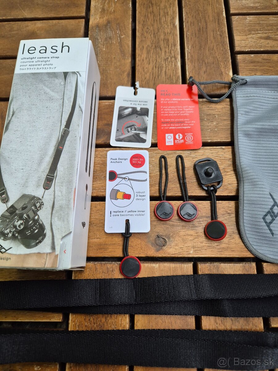 Peak Design Leash Charcoal - čierna - 2