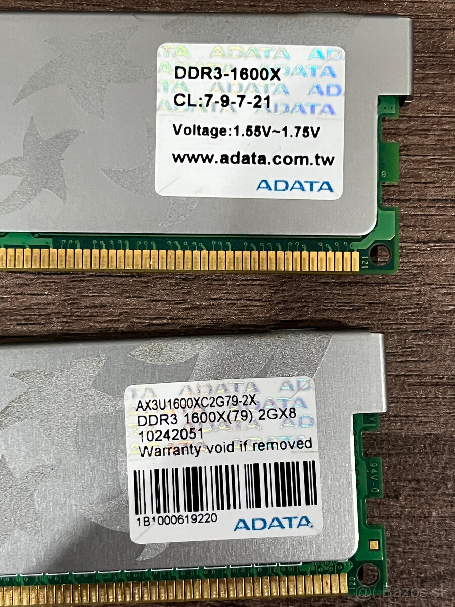 ADATA AX3U1600XC2G79-2X 4 GB (2x 2 GB) 1600 MHz - 2