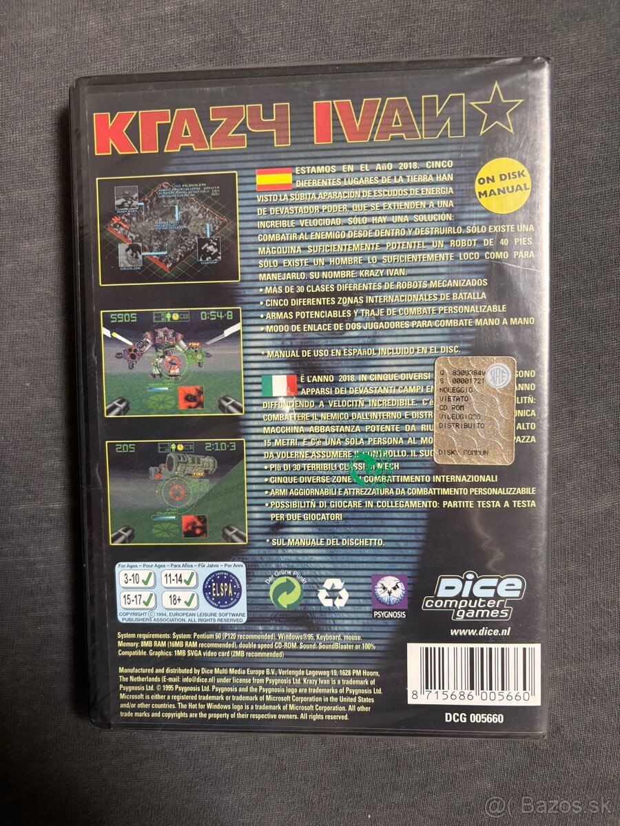 Krazy Ivan – PC hra (retro big box, originál) - 2