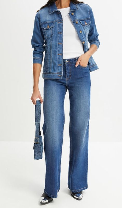 Džínsová bunda, strečová NOVÁ - 2