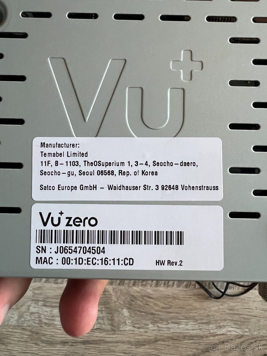 Satelitný prijímač VU+ Zero V2 - NEFUNKČNÉ - 2