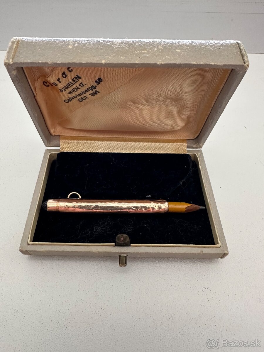 Predám zlatý prívesok ceruzky - 2