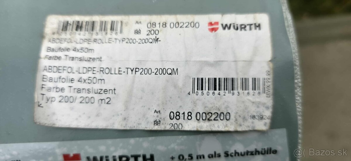 Krycia/stavebná fólia - 2