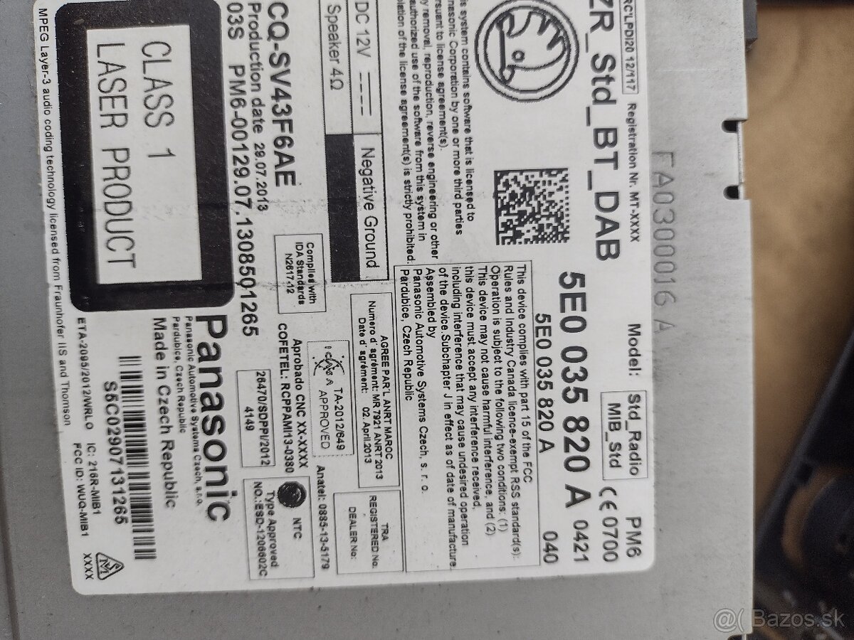 Autorádio -Navigacia Octavia 3 - 2