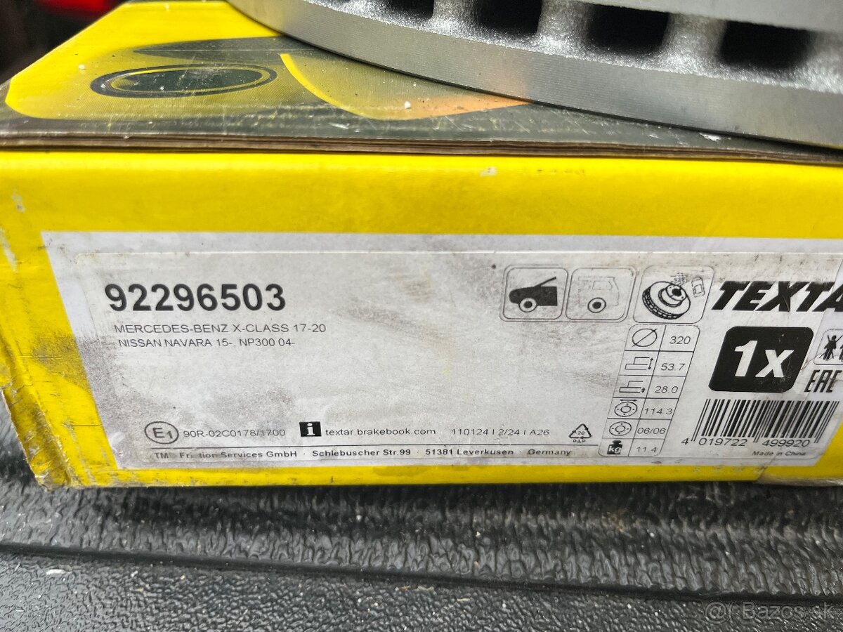 Kotúče a doštičky Nissan Navara - 2