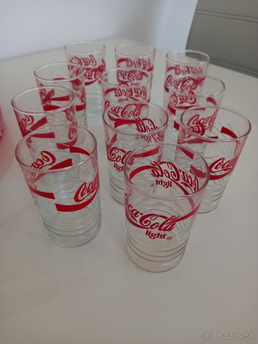 Retro poháre a podnos Coca Cola - 2
