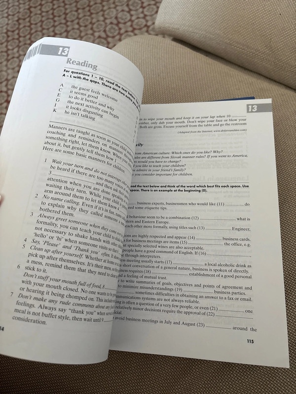 Nová maturita z angličtiny B1 level - 2