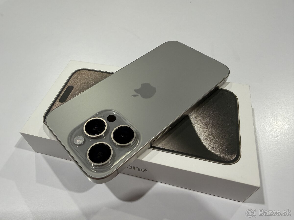 Apple iPhone 15 PRO 512GB, natural titanium záruka Telekom - 2