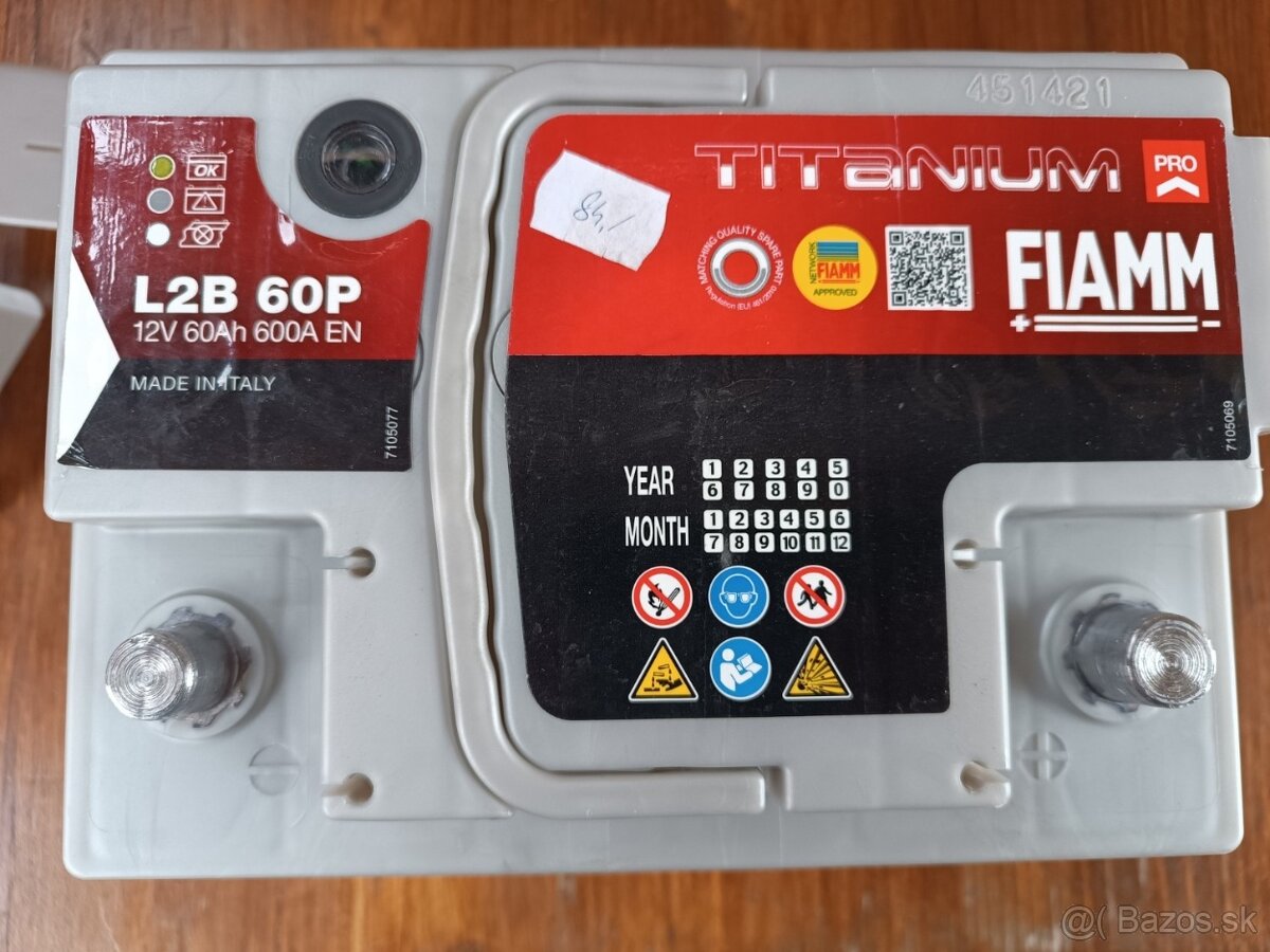 Predám novú autobatériu 60Ah - 2