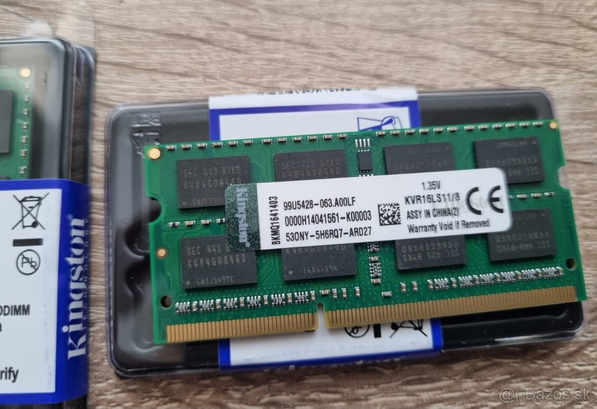 8GB DDR3 DDR3L RAM SAMSUNG KINGSTON - 2