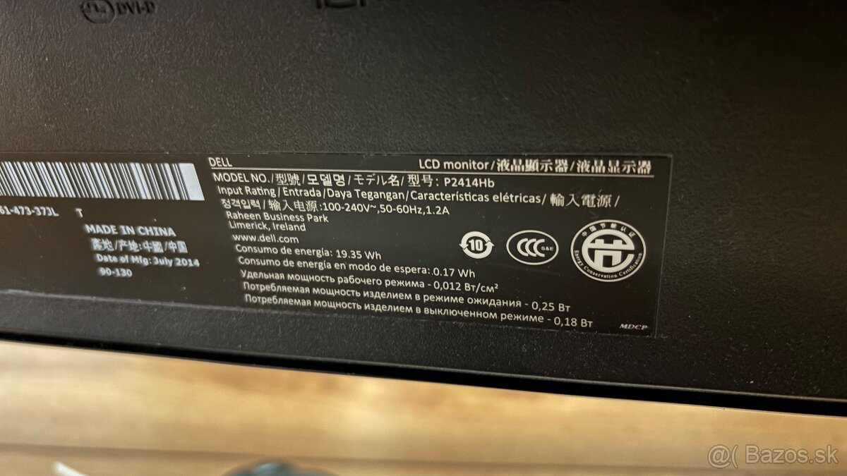 Predam monitor DELL P2414Hb - 2