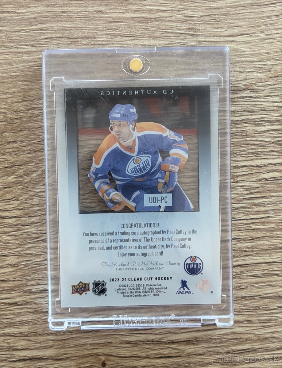 Paul Coffey podpis - 2