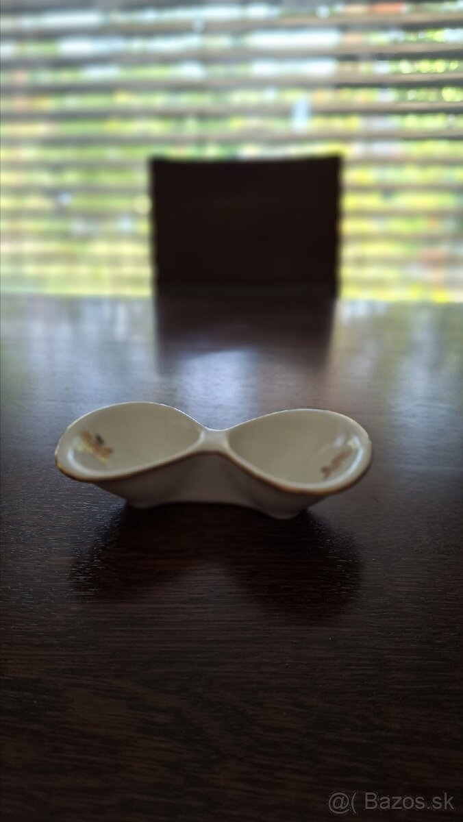 Porcelánová dvojmiska - soľnička/korenička - 2