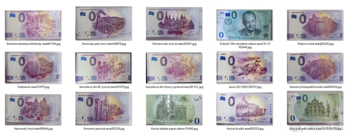 Predam 0 Euro souvenir - 2