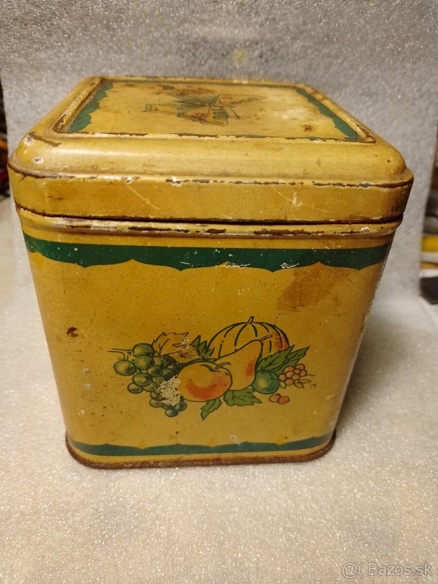 Retro plechová dóza - 2