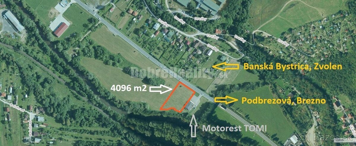 PREDAJ: Pozemok pre investíciu a podnikanie, 4096 m2, Podbre - 2