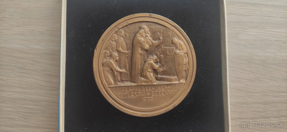 Medaila - Ján Koniarek - Pribinové slávnosti v Nitre 1933 - 2