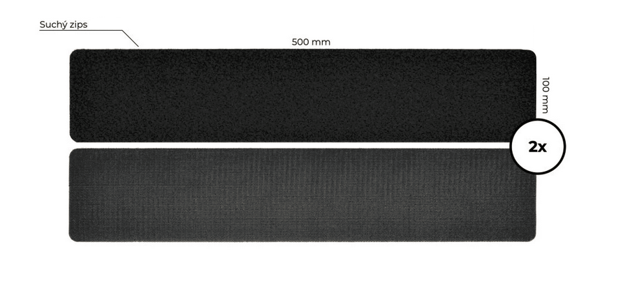 Suchý zips na ŠPZ / suchý zips na EČ - 2