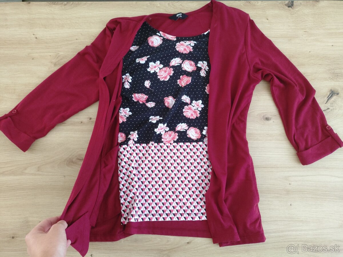 Tričko s cardiganom 2v1 - 2