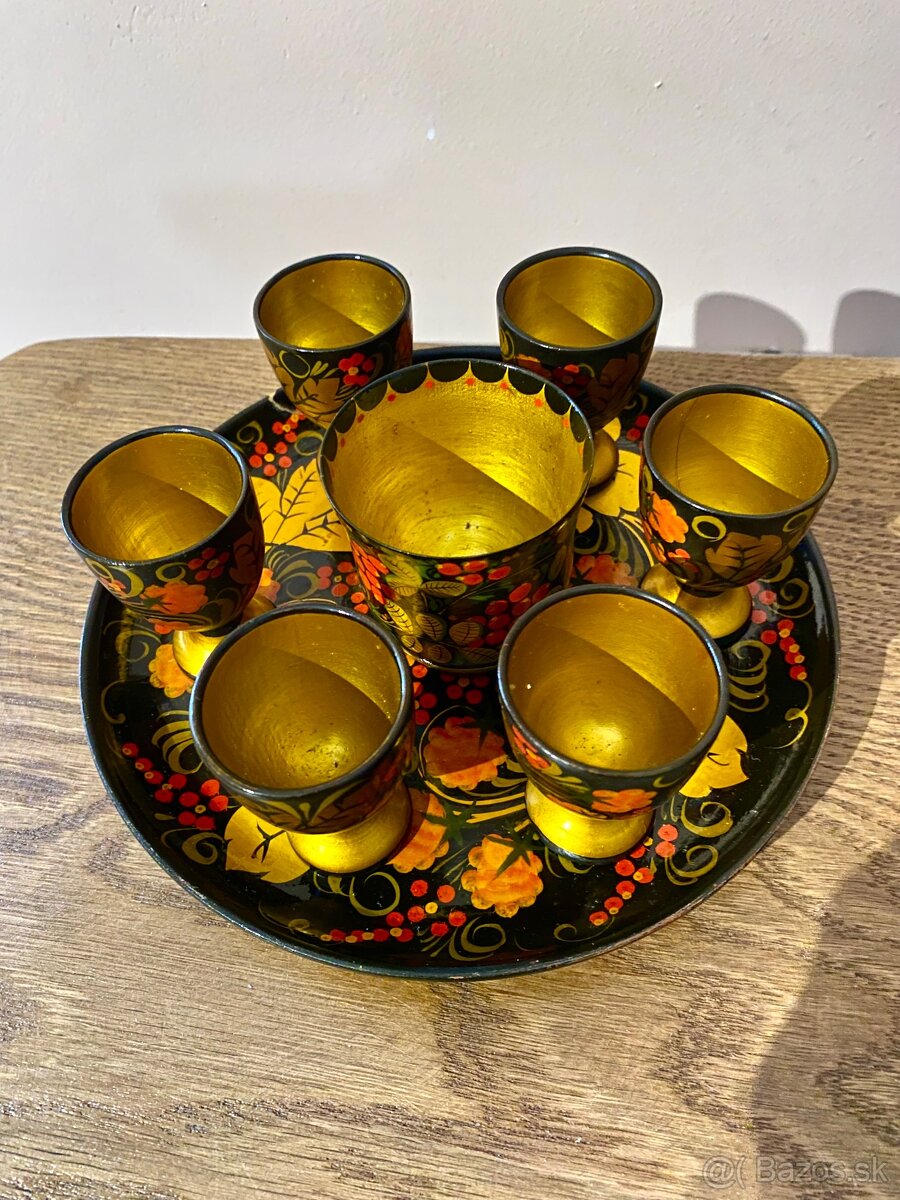 Súprava pohárikov Chochloma - 2