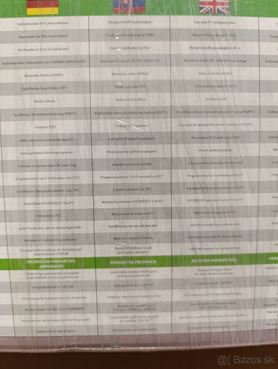 Bezdrôtový izbový termostat - 2