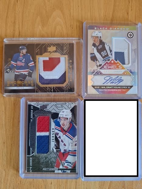 Hokejove karty,kartičky jersey patch auto - 2