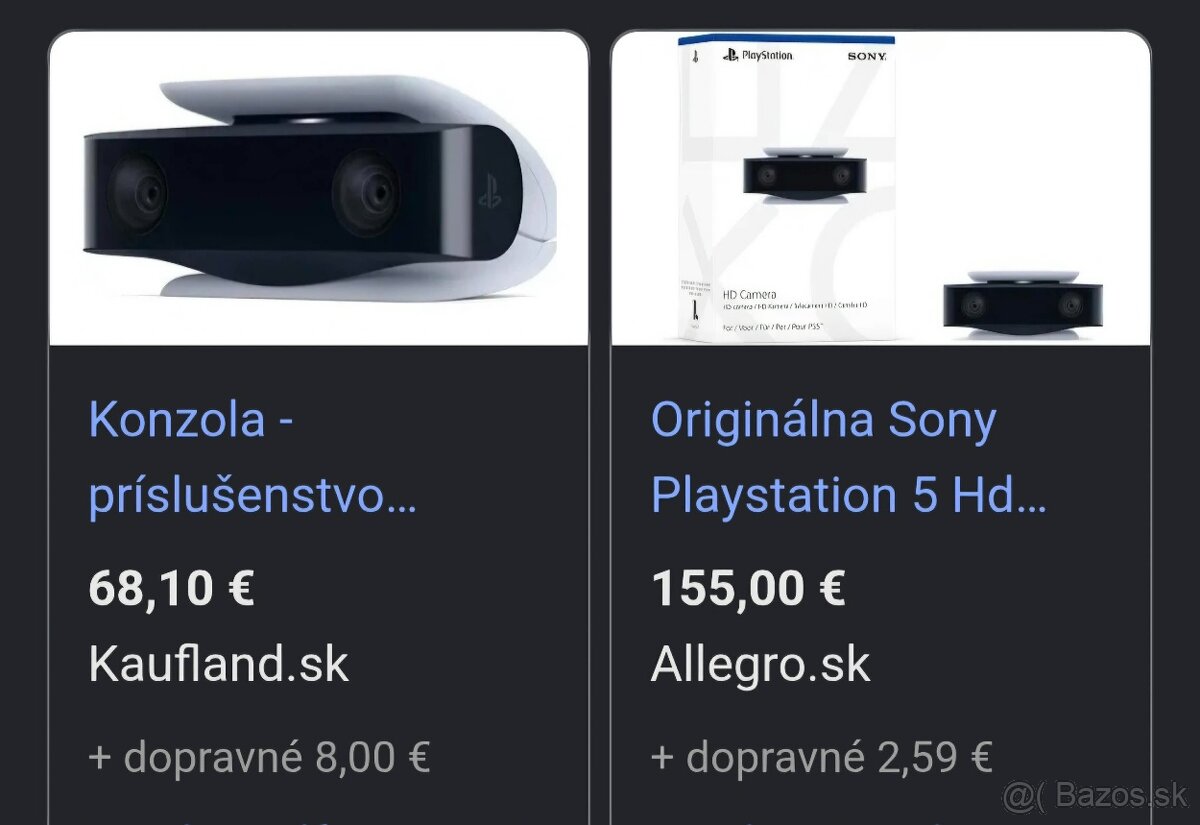 Kamera PS5 + média ovladač. - 2