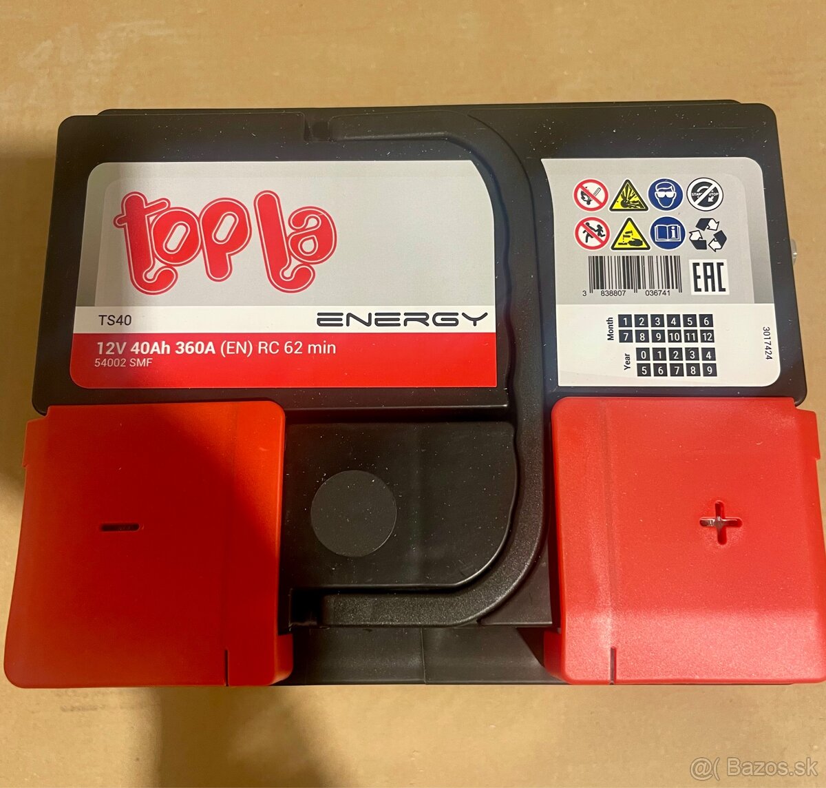 Autobateria 40Ah 360A Rozmer (207×175×175) - 2