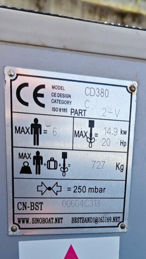 Nafukovací čln NorisBoat 380 - 2