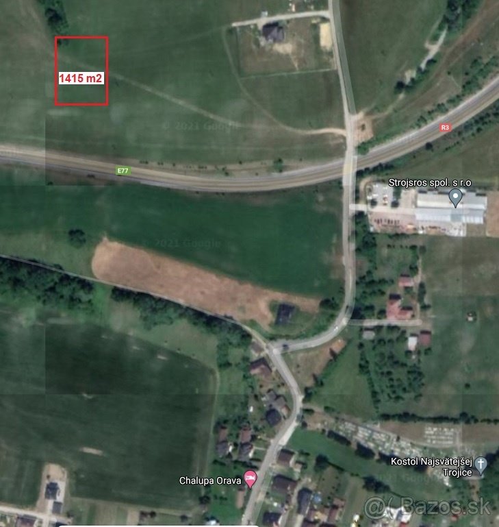 TOP investičný pozemok o rozlohe 1415 m2 - 2