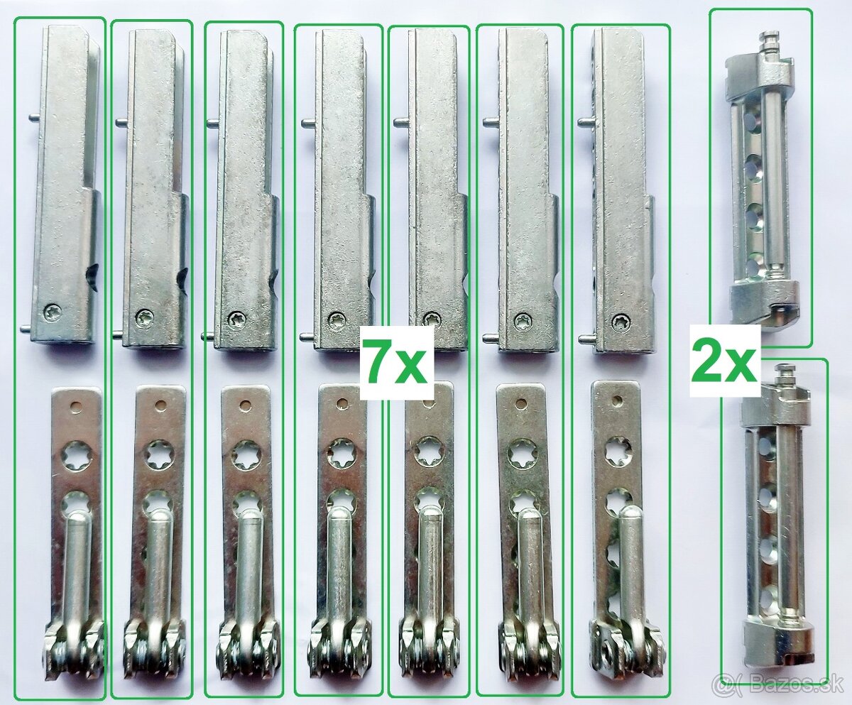 Kovanie MACO - horné a dolné závesy ( pánty ) - 2