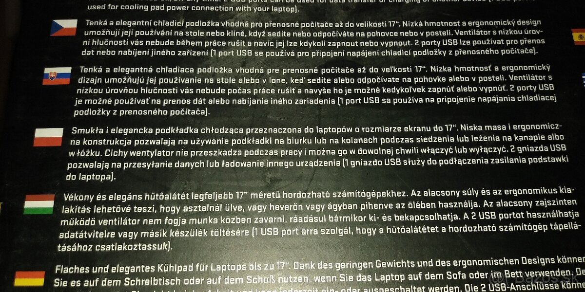 Predám Yenkee držiak a chladič v jednom, pod Notebook - 2