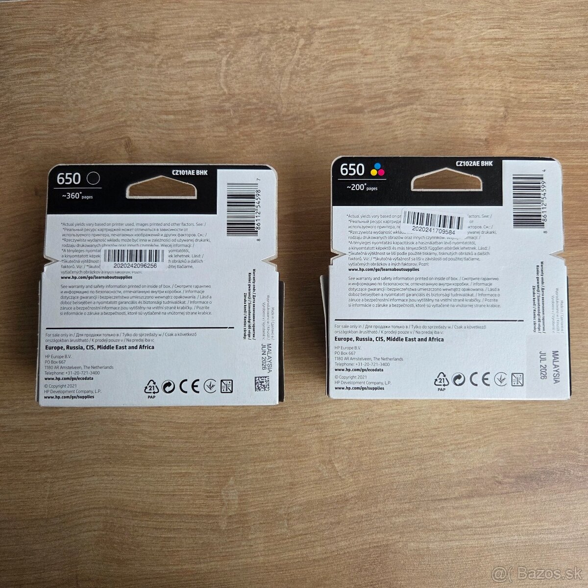 NOVE: Originalna atramentova napln HP650 - 2