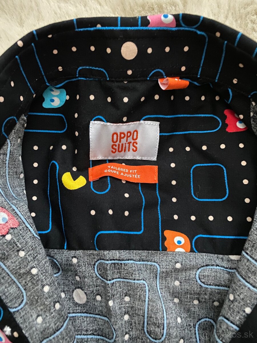 Košeľa OPPOSUITS pac man čierna - 2