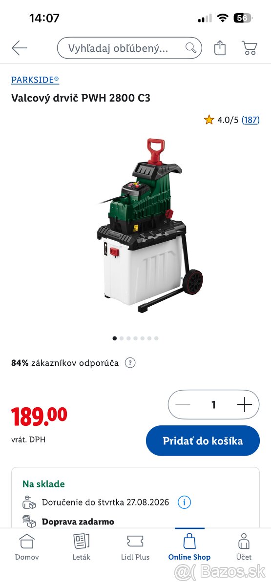 Valcivý drvič konárov - 2