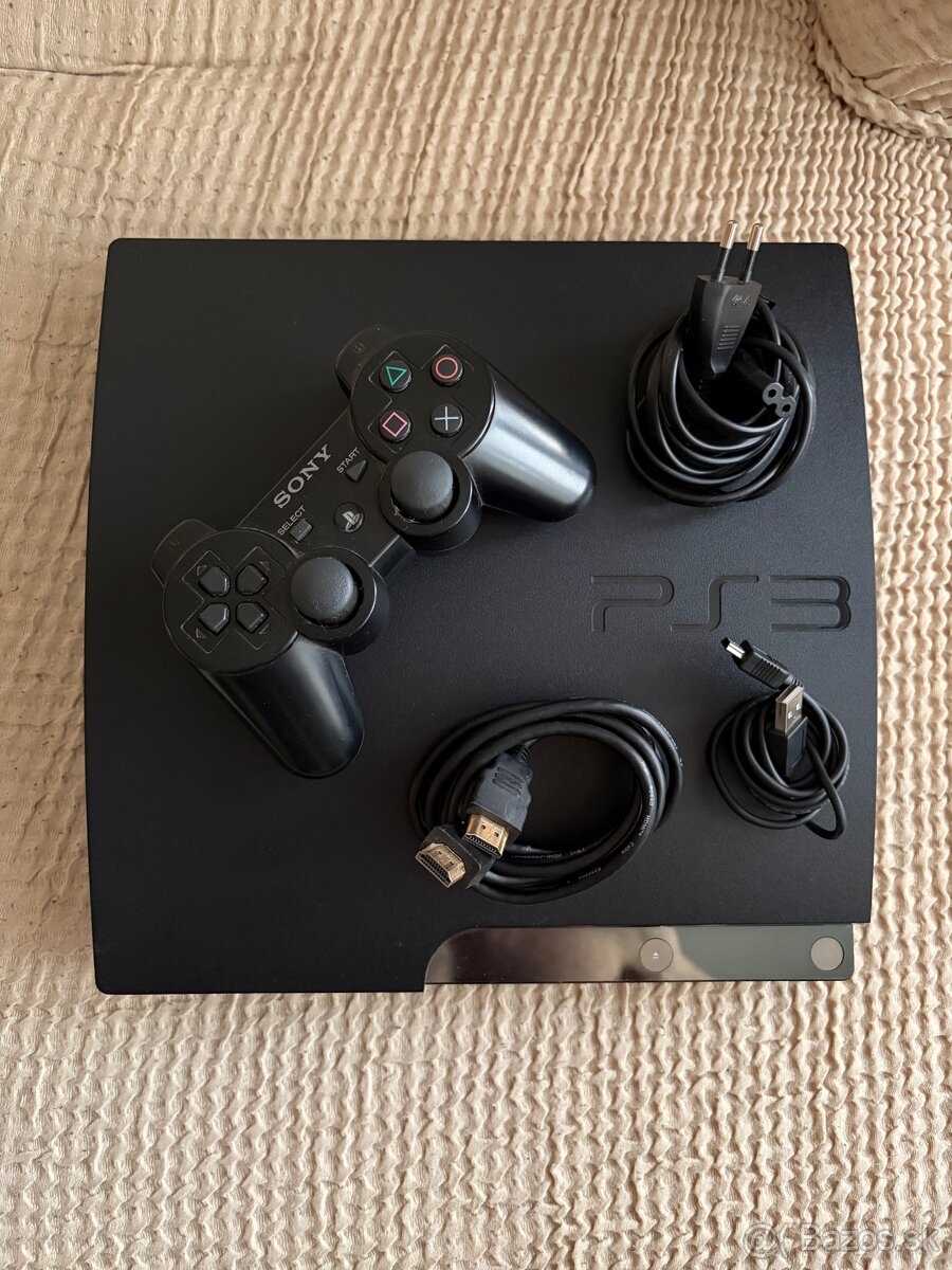 Playstation 3 slim 160gb top stav + hry - 2