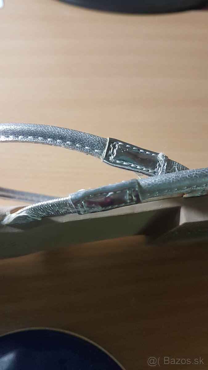 strieborné sandálky v. 37 - 2