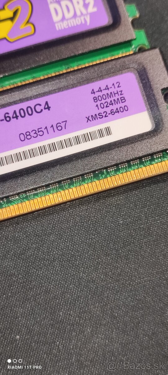 Predám corsair xms 2 DDR2 1024mb - 2