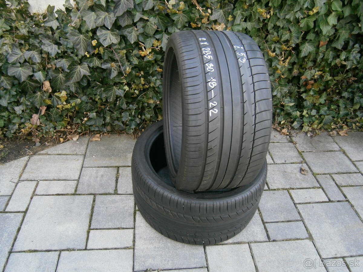 Predám 2x letné pneu Michelin 285/30 R18 93YML - 2