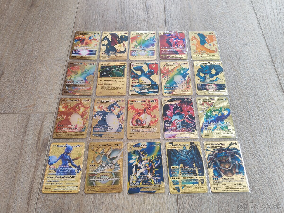 Kovové Pokémon karty - 2