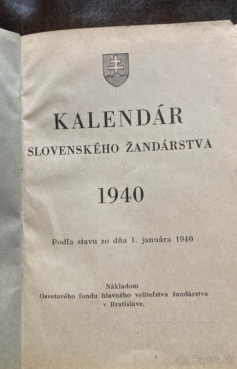 Kalendár - žandárstvo - 2